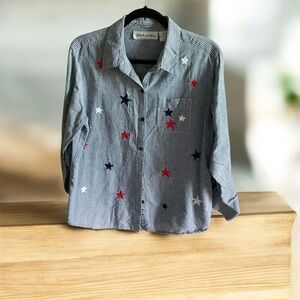 Vintage embroidered Victoria Jones blouse